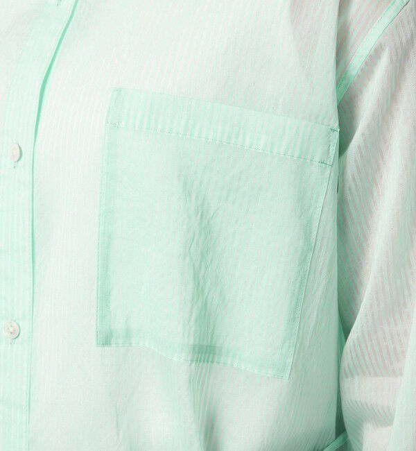 UNITED ARROWS green label relaxing「シアー ストライプ シャツ」|シャツ・ブラウス|