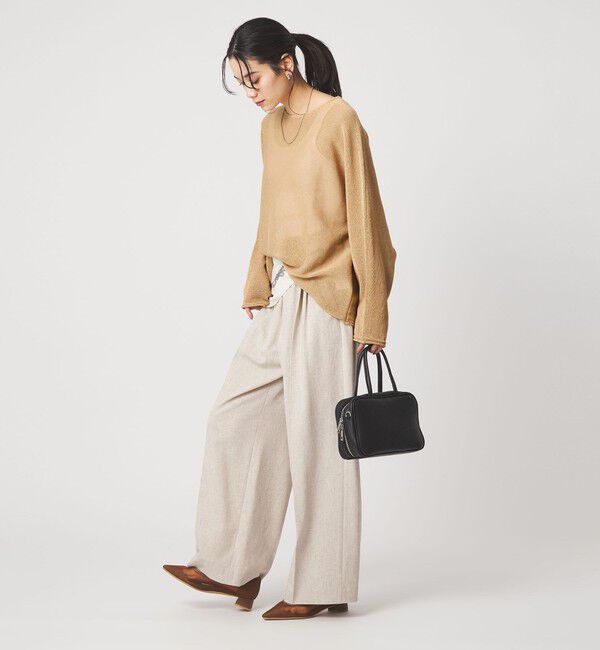 UNITED ARROWS green label relaxing「ペーパー ニット プルオーバー ウォッシャブル」|ニット・セーター|