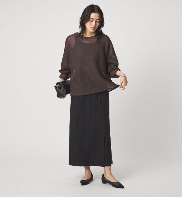 UNITED ARROWS green label relaxing「ペーパー ニット プルオーバー ウォッシャブル」|ニット・セーター|