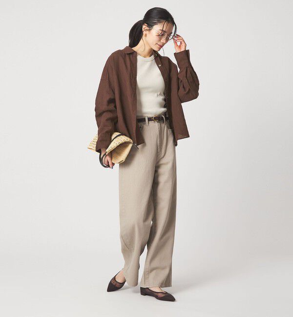 UNITED ARROWS green label relaxing「【結論シリーズ】リネンバランスシャツ［size SHORTあり］」|シャツ・ブラウス|