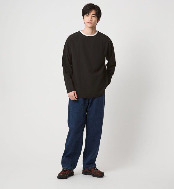 UNITED ARROWS green label relaxing「KIVANC ノーカラー 長袖 Tシャツ」|Tシャツ・カットソー|