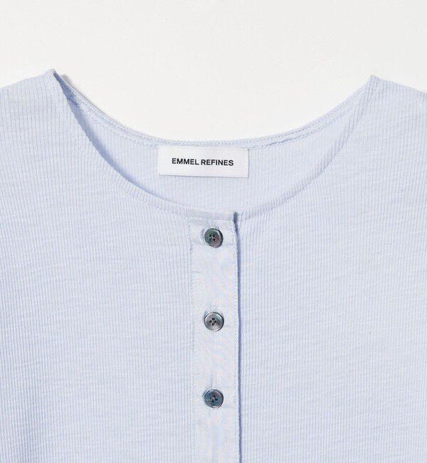 EMMEL REFINES「＜EMMEL REFINES＞EM スラブテレコ カット カーディガン」|カーディガン|
