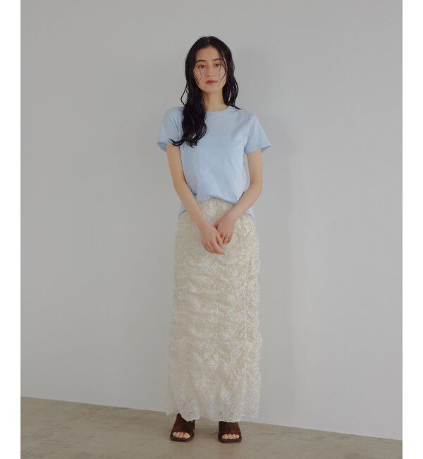 EMMEL REFINES「＜EMMEL REFINES＞EM ドットペタル ギャザースカート」|スカート|