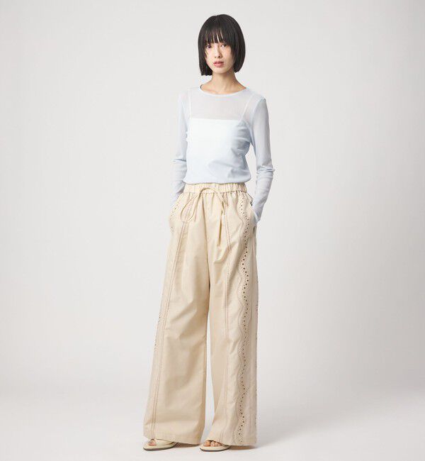 EMMEL REFINES「＜EMMEL REFINES＞EM ソフトチュール シアークルーネック」|Tシャツ・カットソー|