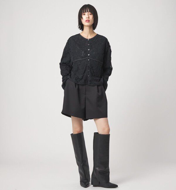 EMMEL REFINES「＜EMMEL REFINES＞EM シシュウレース 2WAY ブラウス」|シャツ・ブラウス|