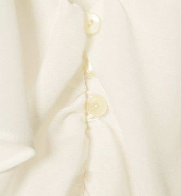 EMMEL REFINES「＜EMMEL REFINES＞EM スパンボイル フリル ブラウス」|シャツ・ブラウス|