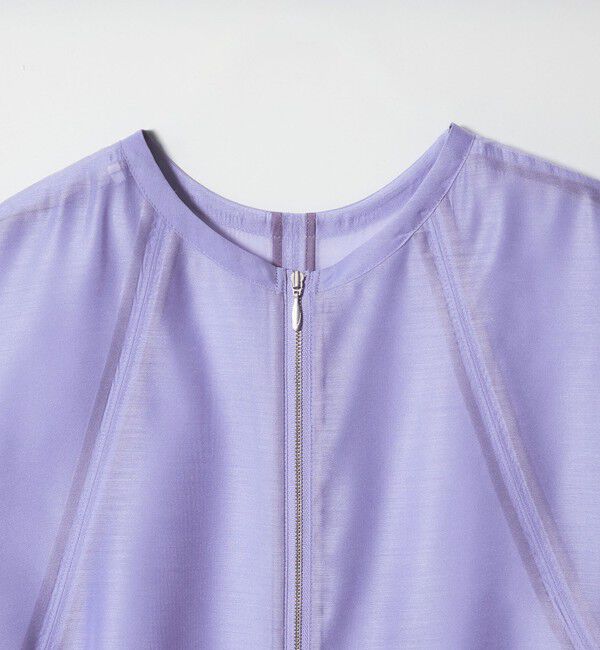 EMMEL REFINES「＜EMMEL REFINES＞EM シアー 2WAY ジップ ブラウス」|シャツ・ブラウス|