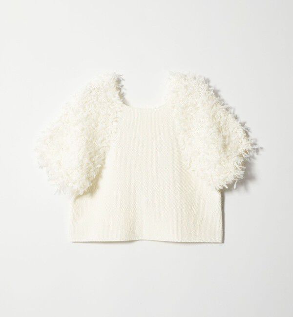 EMMEL REFINES「＜EMMEL REFINES＞EM HW テープヤーン ショートスリーブ ニット」|ニット・セーター|