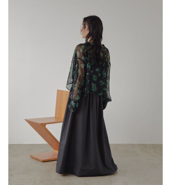 EMMEL REFINES「＜EMMEL REFINES＞EM フラワープリント シアー シャツ」|シャツ・ブラウス|