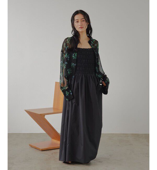 EMMEL REFINES「＜EMMEL REFINES＞EM フラワープリント シアー シャツ」|シャツ・ブラウス|