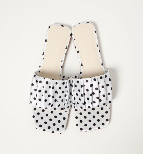 EMMEL REFINES「＜EMMEL REFINES＞EM ギャザー フラット サンダル」|サンダル|