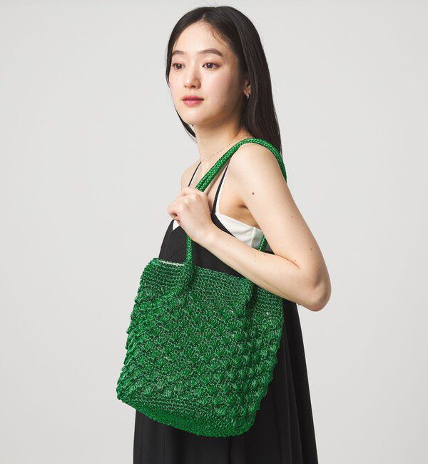 UNITED ARROWS green label relaxing「メタリックヤーンレーシー トートバッグ / ショルダーバッグ」|ショルダー・メッセンジャー|