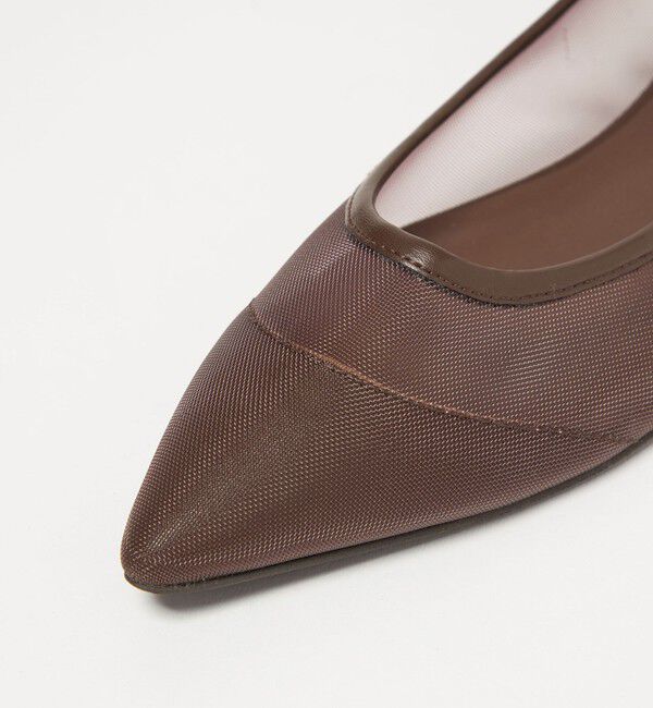 UNITED ARROWS green label relaxing「ポインテッド チュール フラットシューズ」|パンプス|