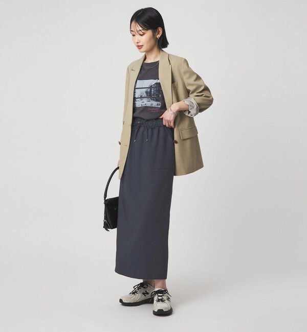 UNITED ARROWS green label relaxing「［size SHORTあり］スラブオックス スカート マシンウォッシャブル」|タイト|