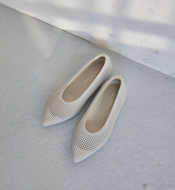 UNITED ARROWS green label relaxing「ウェルネスシアー ポインテッド フラットシューズ / ニットシューズ」|ローファー|