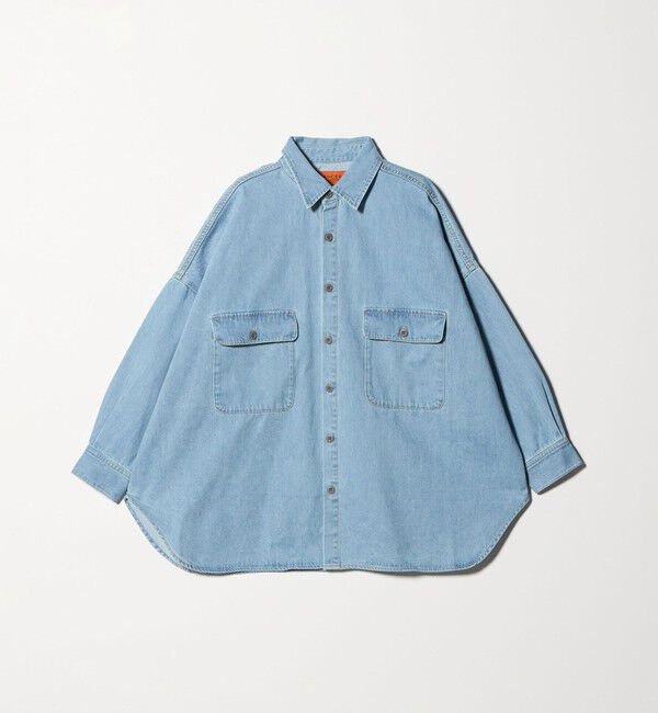 EMMEL REFINES「＜LANCER＞デニム オーバーシャツ＜ Select by EMMEL REFINES ＞」|シャツ・ブラウス|LT.BLUE