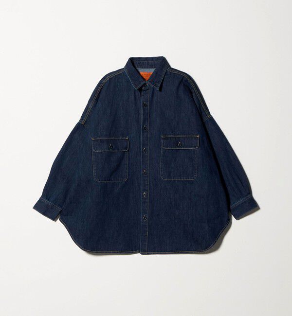 EMMEL REFINES「＜LANCER＞デニム オーバーシャツ＜ Select by EMMEL REFINES ＞」|シャツ・ブラウス|NAVY
