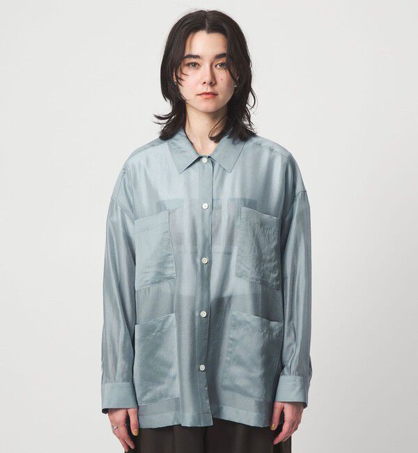 UNITED ARROWS green label relaxing「シアー 4ポケット ビッグ シャツ」|シャツ・ブラウス|