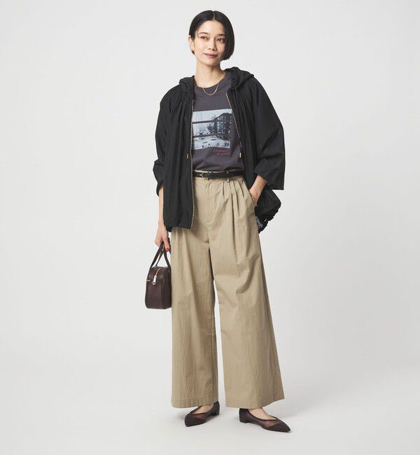 UNITED ARROWS green label relaxing「シアー ギャザー フード ブルゾン」|ブルゾン・スタジャン|