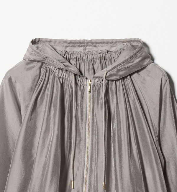 UNITED ARROWS green label relaxing「シアー ギャザー フード ブルゾン」|ブルゾン・スタジャン|