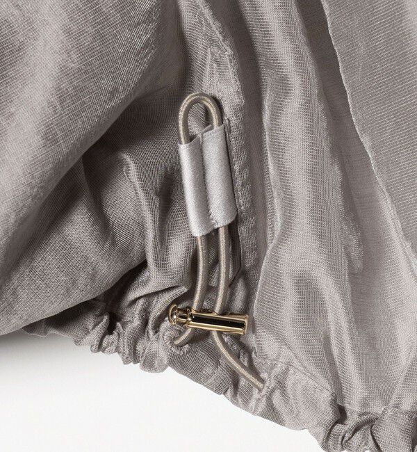 UNITED ARROWS green label relaxing「シアー ギャザー フード ブルゾン」|ブルゾン・スタジャン|