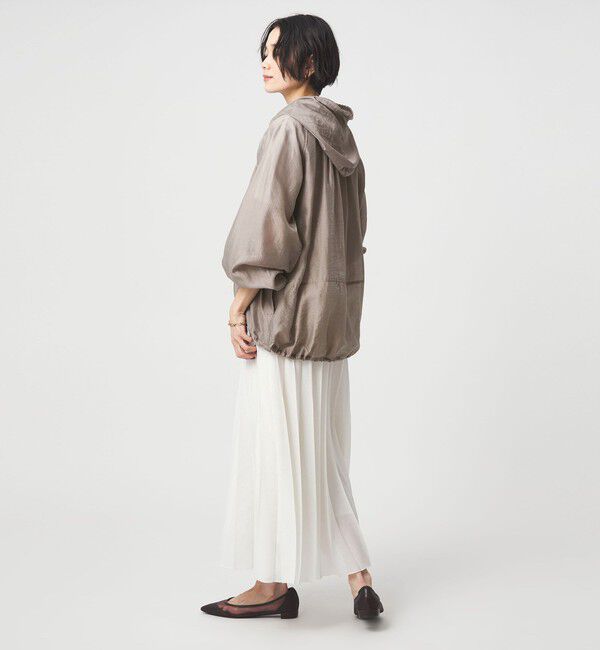 UNITED ARROWS green label relaxing「シアー ギャザー フード ブルゾン」|ブルゾン・スタジャン|