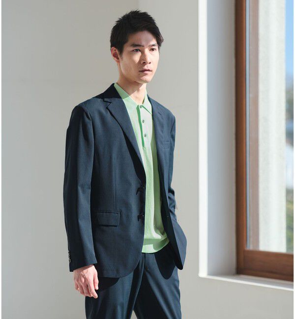 UNITED ARROWS green label relaxing「ウォッシャブル トロ ナロー ジャケット -ストレッチ-」|テーラードジャケット|DK.GREEN