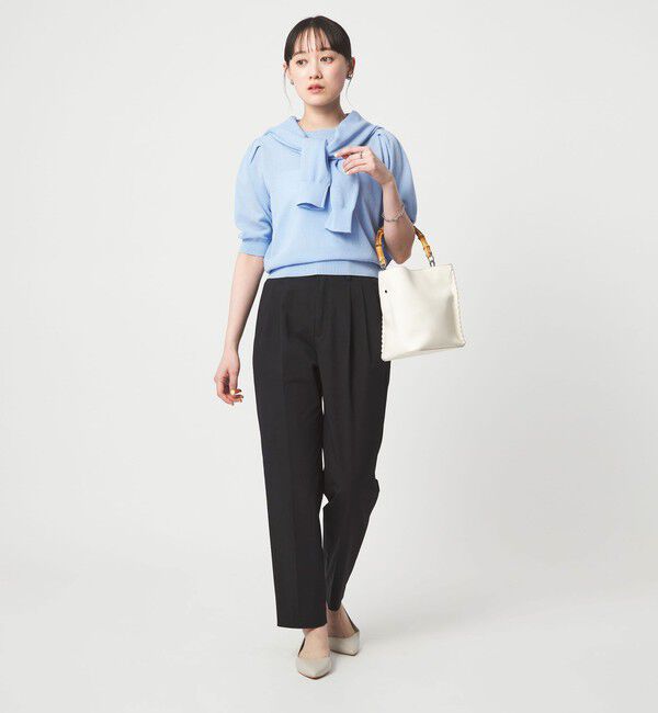 UNITED ARROWS green label relaxing「［size SHORT/TALLあり］Daily Chic タック スリム パンツ」|スラックス|