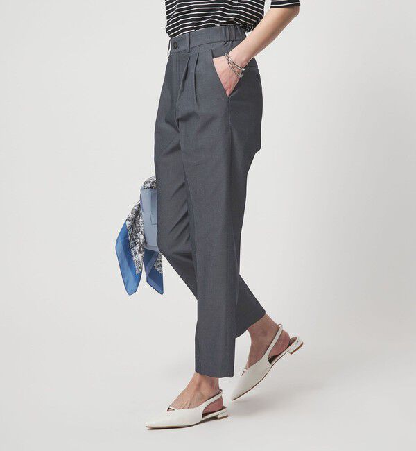 UNITED ARROWS green label relaxing「［size SHORT/TALLあり］Daily Chic タック スリム パンツ」|スラックス|