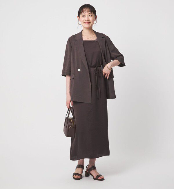 UNITED ARROWS green label relaxing「ライトサテン キャミソール ワンピース」|ワンピース|