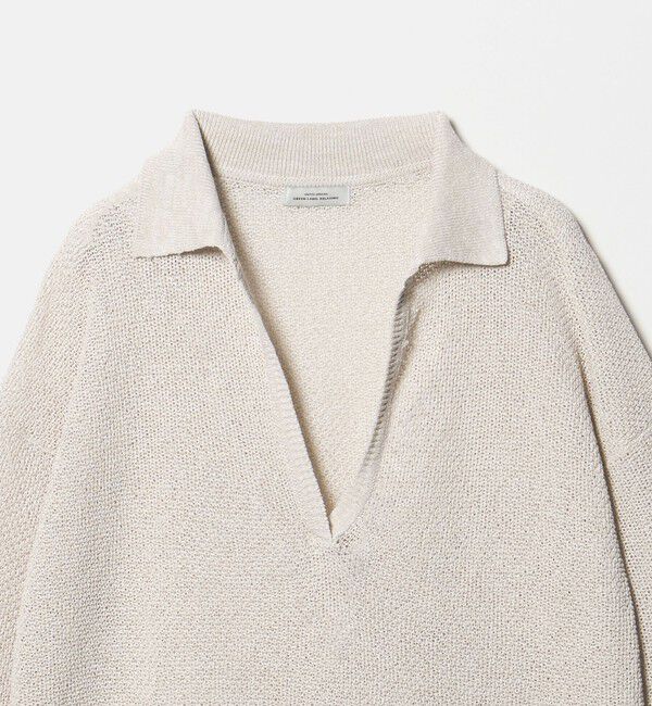 UNITED ARROWS green label relaxing「メランジ スキッパー プルオーバー ウォッシャブル」|ニット・セーター|