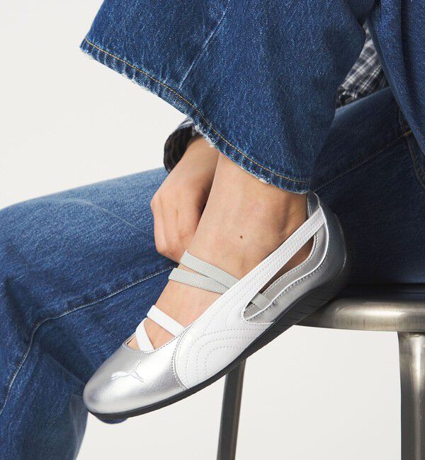 UNITED ARROWS green label relaxing「＜PUMA＞スピードキャット バレエ メタリック スニーカー」|スニーカー|SILVER