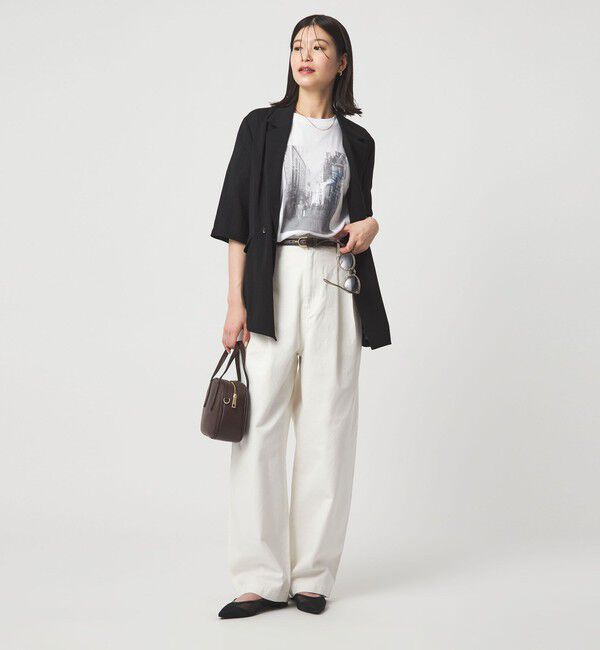 UNITED ARROWS green label relaxing「【WEB限定】＜at ease＞アソート フォトプリント ショートスリーブ カットソー」|Tシャツ・カットソー|