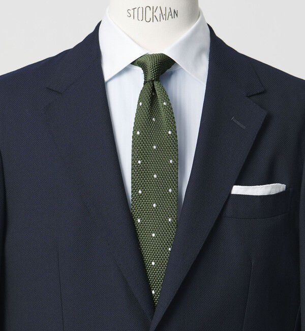 UNITED ARROWS green label relaxing「GLR ポリエステル ウォッシャブル ニット ドット ネクタイ ニットタイ」|ネクタイ・蝶ネクタイ|OLIVE