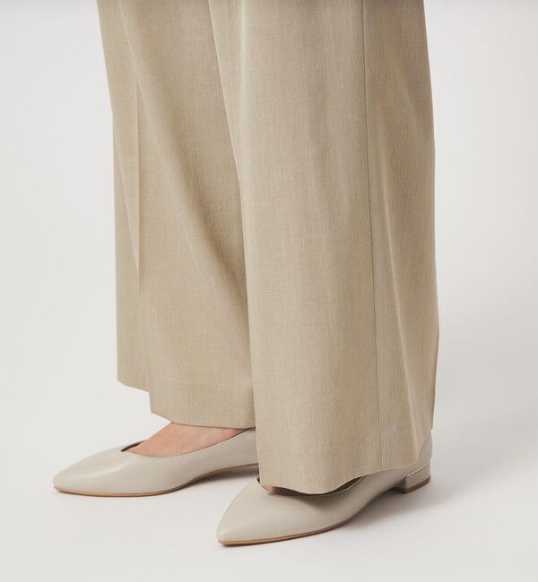 UNITED ARROWS green label relaxing「［size SHORT/TALLあり］サラフール ワイド パンツ ストレッチ 接触冷感 UVカット」|スラックス|