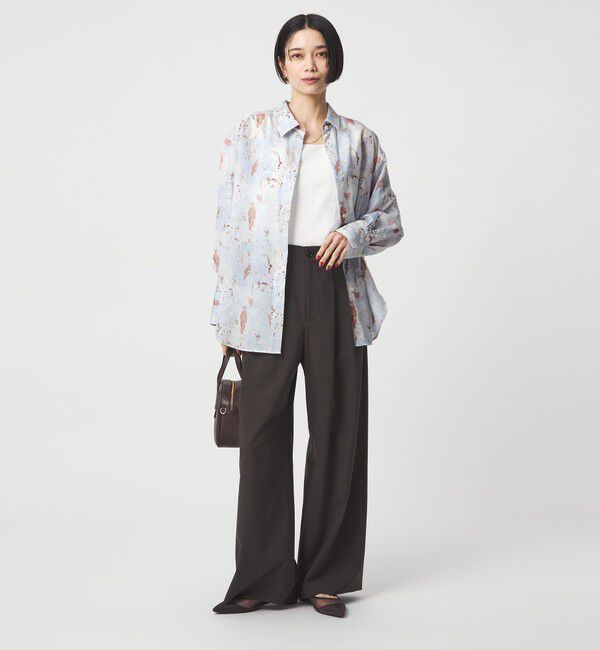 UNITED ARROWS green label relaxing「マーブル プリント シャツ」|シャツ・ブラウス|