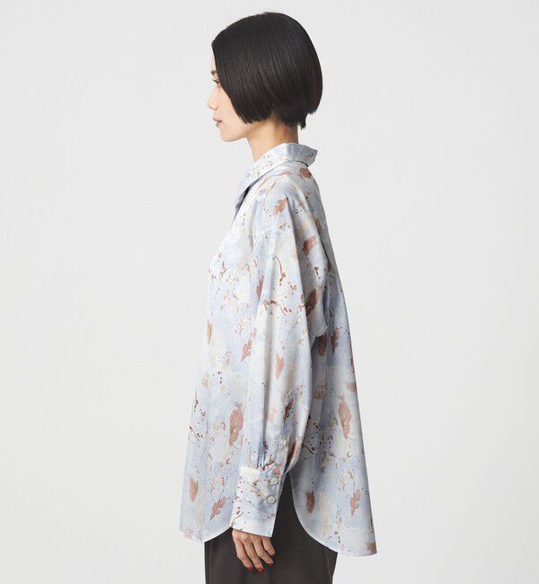 UNITED ARROWS green label relaxing「マーブル プリント シャツ」|シャツ・ブラウス|