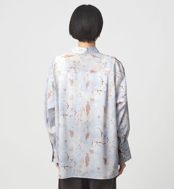 UNITED ARROWS green label relaxing「マーブル プリント シャツ」|シャツ・ブラウス|