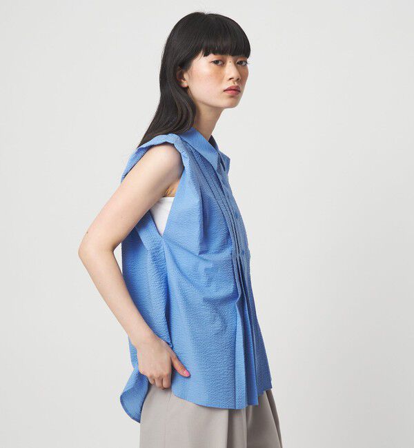 EMMEL REFINES「＜EMMEL REFINES＞EM ワンダーウェーブ フロントタック ブラウス」|シャツ・ブラウス|