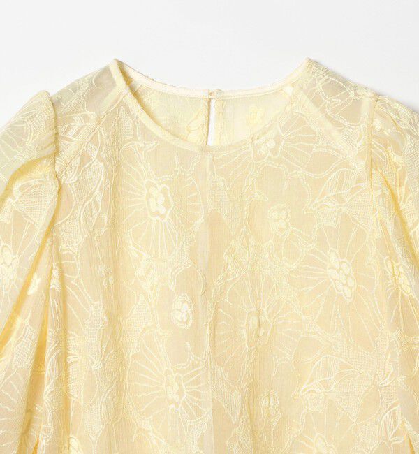 EMMEL REFINES「＜EMMEL REFINES＞EM フラワー シシュウ シアー ブラウス」|シャツ・ブラウス|