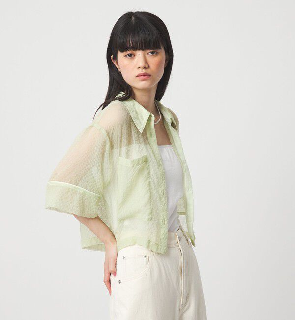 EMMEL REFINES「＜EMMEL REFINES＞EM シアー ポコ シャツ」|シャツ・ブラウス|