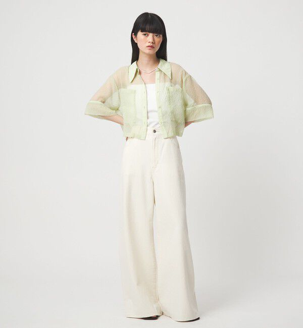 EMMEL REFINES「＜EMMEL REFINES＞EM シアー ポコ シャツ」|シャツ・ブラウス|