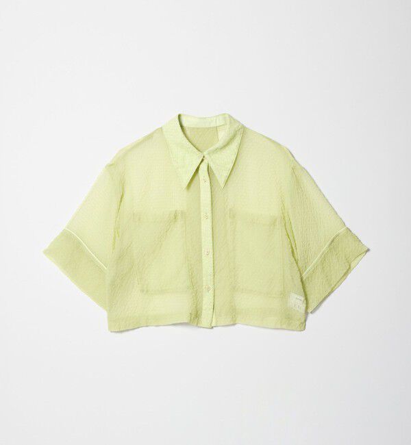 EMMEL REFINES「＜EMMEL REFINES＞EM シアー ポコ シャツ」|シャツ・ブラウス|