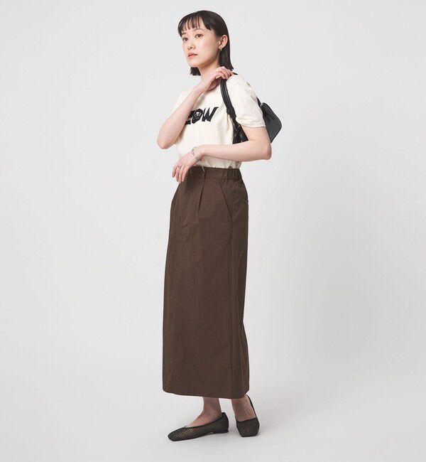 UNITED ARROWS green label relaxing「グロッシー スカート」|フレア|