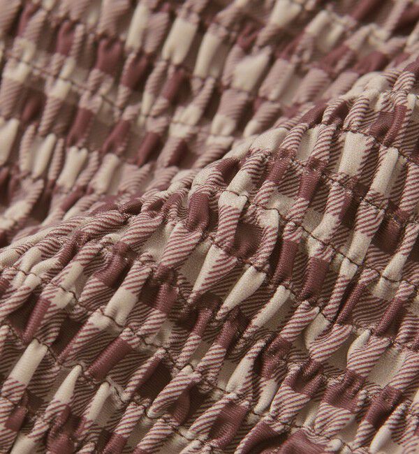 UNITED ARROWS green label relaxing「シャーリングビスチェ&ショーツ チェック柄 B / スイムウェア / 水着」|その他|