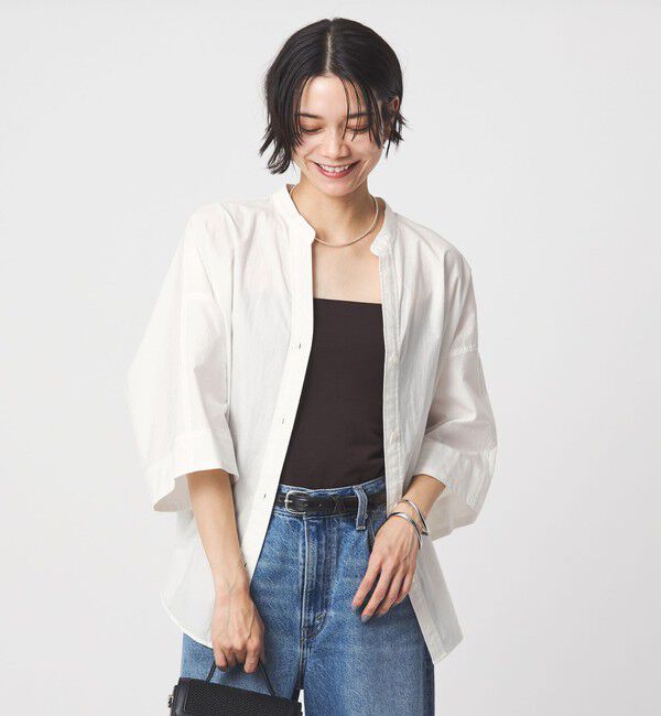 UNITED ARROWS green label relaxing「ドルマンスリーブ シャツ」|シャツ・ブラウス|OFF WHITE