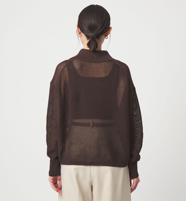 UNITED ARROWS green label relaxing「メッシュ ポロプルオーバー」|ニット・セーター|