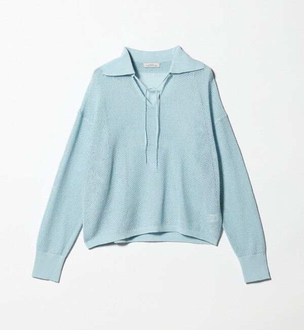UNITED ARROWS green label relaxing「メッシュ ポロプルオーバー」|ニット・セーター|