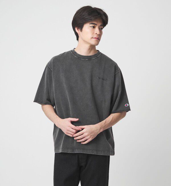 UNITED ARROWS green label relaxing「【別注】＜Champion＞フェード クルーネック 半袖 スウェット」|Tシャツ・カットソー|