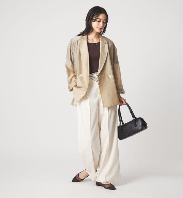 UNITED ARROWS green label relaxing「［size SHORTあり］VeryLight  ベリーライト シアー ストライプ ジャケット」|テーラードジャケット|